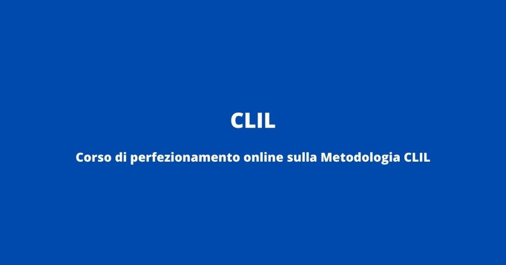 corso perfezionamento online metodologia clil