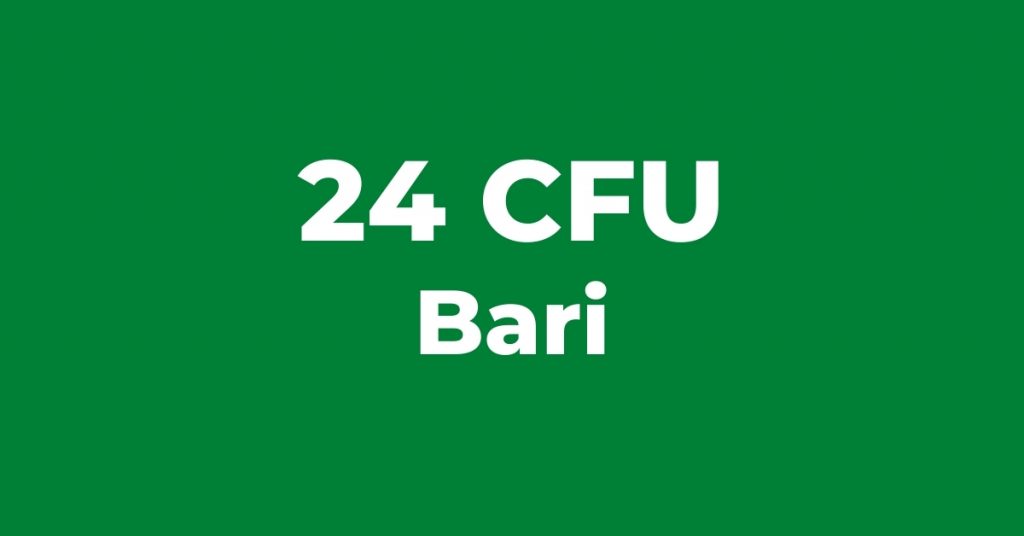 24 CFU Bari