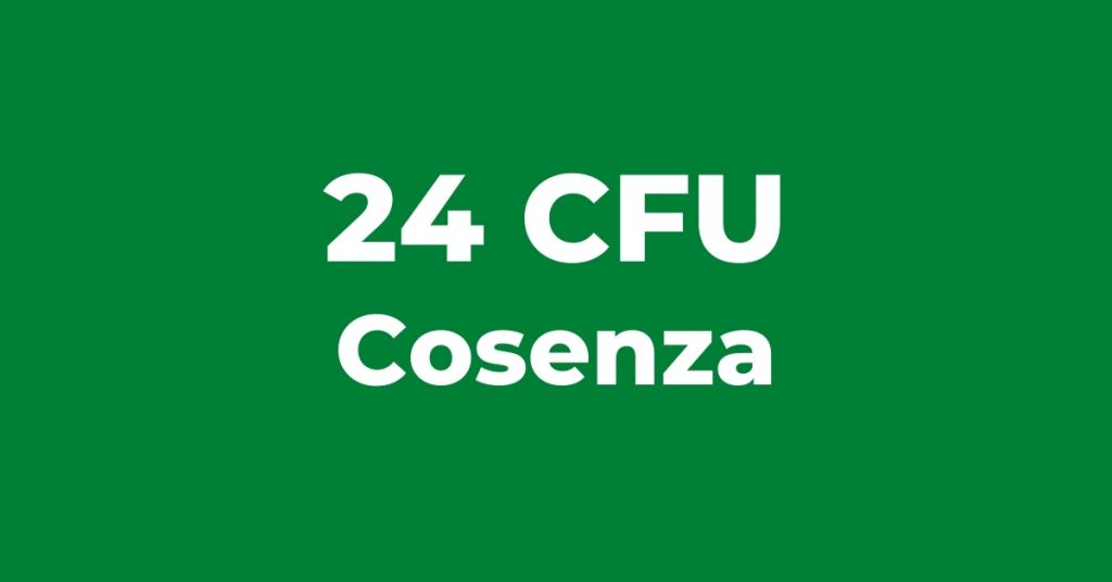 24 CFU Cosenza