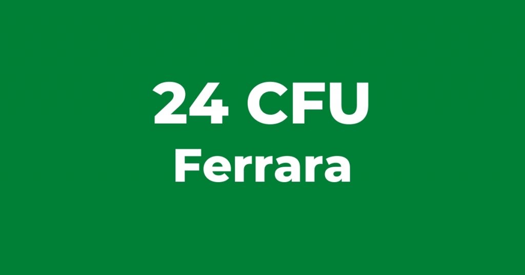 24 CFU Ferrara