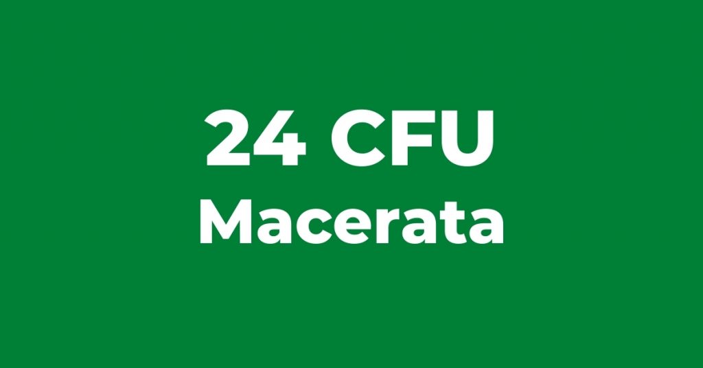 24 CFU Macerata