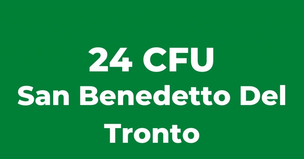 24 CFU San Benedetto Del Tronto
