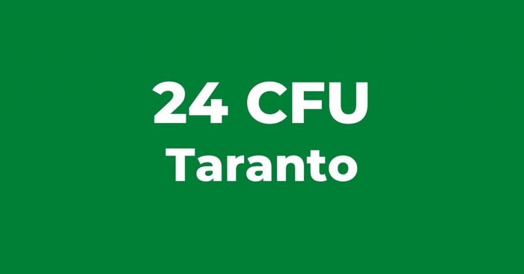 24 CFU Taranto