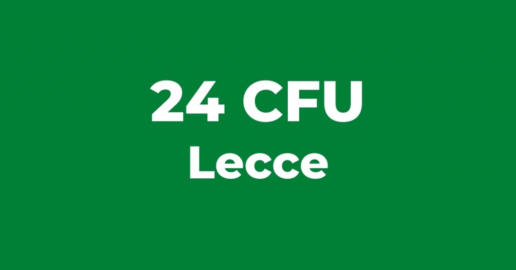 24 CFU Lecce